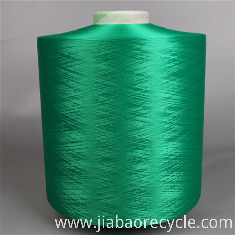 Customized Dyed Green Polyester Non Intermingled Dty Yarns